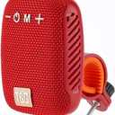 Sanpyl Bluetooth Speaker for Bike, Portable Mini Outdoor Speaker, Supports Serial Connection, Speaker for Cycling Riding Hiking (Red)