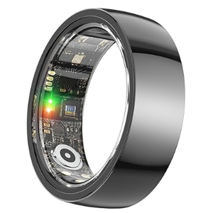 2025 Upgrade Smart Ring Health Tracker for Men Women - IP68 Waterproof Fitness Ring with Sleep Tracker/Heart Rate/Blood Oxygen/Steps/Distance/Calories,Air Shutter,Charging case Up to 7-Day, Black #10