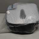 Seat Cushion & Lumbar Support Pillow Set for Office Chair, Ergonomic Pillow for Sciatica Pain Relief, Memory Foam Back Support Pillow & Chair Cushion for Car seat, Desk Chair (Black)