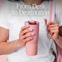 BrMate Nav 25oz 100% Leak Proof Insulated Travel Tumbler with Magnetic BevLock Lid - Double Wall Cup-Holder Friendly Stainless Steel Mug (Lavender)