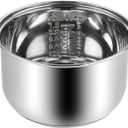 Compatible for Zojirushi NS-TSC10 Multi-Cooker Replacement Inner Po (5.5cups) 304 Stainless Steel Rice Cooker Inner Bowl