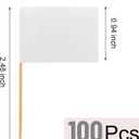 3 x [100 Pack] Blank Toothpick Flags, Cheese Markers for Charcuterie Board Food Label Cupcake Toppers Pick Cocktail Picks for Appetizers, Party Buffet, Cupcake, Food, Fruit, Party Decoration