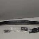 5-Piece Door Reinforcement Kit, 46" Steel Anti Kick-in Set, Black