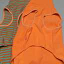 KYEESE 2Pack Dog Sweater Stretchy Large Pets Sweater Pullover Pet Sweatshirt Soft Dog Sweaters for Medium Dogs Boy Warm Pets Coats Turtleneck Dogs Clothes (XX-Large (32-55lbs), 5# Stripe+Orange)