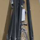 Curtain Rods for Windows 32-90 Inch, 1 Inch Adjustable Black Curtain Rod Set with Brackets, Easy Install