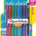 Paper Mate InkJoy Retractable Gel Pen, Fine Point, Assorted Ink, 8/Pack (1968614)