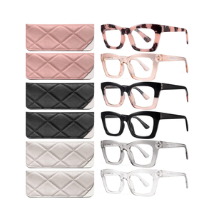 CCVOO Stylish Reading Glasses for Women, Eyeglasses, Blue Light Readers for Women, Computer Eye Glasses, Cheaters +1.75