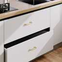 9BUILD 10 Pack 5 Inch Cabinet Handles Gold Kitchen Cabinets Pulls Hardware Gold Drawers Pulls
