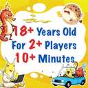 2 x Horrible Go Fish Card Game for Adults, 2+ Players, 104 Cards, Horrible Card Games for Grown Ups Party (Yellow)