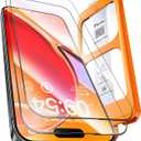 TOCOL for iPhone 16 Pro Screen Protector 9H Hardness Military Grade Shatterproof HD Tempered Glass Full Coverage Easy Installation Case Friendly 2 Pack (Clear)