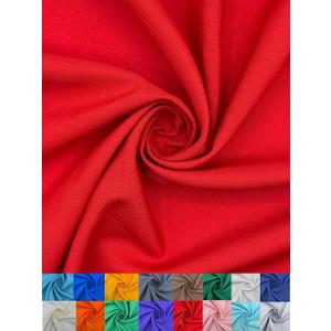 Eovea | Poplin Fabric by The Yard | 100% Polyester | Poly Poplin | 60" Wide | Apparel, Uniforms, Tablecloths, Home Dcor, Sewing, DIY Crafts(Red,1 Yard)
