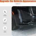 Car Front Bumper Bottom Corner Trim Compatible with Cadillac Escalade 2021 2022 2023 2024 2025,ABS Material Anti Scratch Front Bumper Side Grille Cover Trim Accessories (Black)