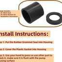 2 x 26-38452 Seal and 26-38453 Washer Kit for Most for Mercury Marine 30-70 HP Outboards Boat Wate Pump Housing Rubber Grommet Sealand Seal Washer Kit