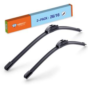 OEM 26"16" U/J-Hook Automotive Replacement Windshield Wiper Blades for My Car Superior All-Season Front Windshield Wiper Blade(Set of 2)