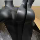 Lallisa 3 Pack Male Mannequin Torso Dress Form T-Shirt Display Half Mannequin Body Rounded Waist Hollow Back Body with Hanging Hook for Clothes Retail Display Suit Shows Photo Design Sewing (Black), 23.23 x 19.29''