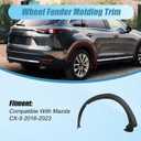 XQSMWF Wheel Arch Fender Molding Trim Wheel Fender Molding Trim Rear Right Side Compatible With Mazda CX-9 2016-2023 2.5L l4#TK48-51-W50F TK4851W50H TK48-51-W50H TK4851W50F