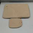 MOSISO 13.3 inch 360 Protective Laptop Case, 13-13.3 inch Laptop Sleeve Compatible with MacBook Air/Pro 13 13.6/Pro 14, HP Dell ASUS, Rectangle Quilted Bag with Handle&Pocket&Small Case, Taupe Brown