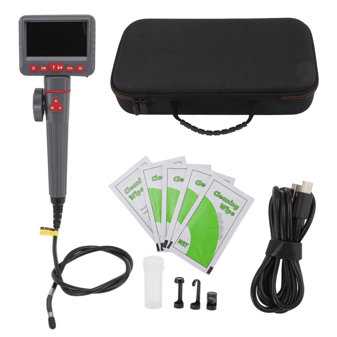 8.5mm Borescope Inspection Camera - 1080P Endoscope with Light, 180 Degree 2-Way Steering Borescope for Device Inspection(2M)