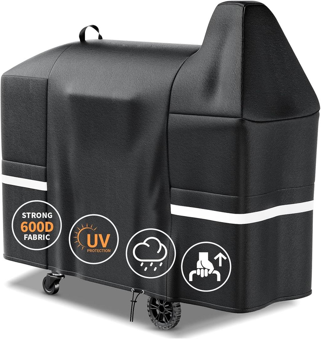 Grisun Grill Cover for Pit Boss Austin XL, Rancher XL, 1000/1100/1150 Series - 1000C, 1000D3, 1000SC, 1000SC2, 1000SQ,1000T4, 1100 Pro, 1150 Pro, 600D Anti-Fade Waterproof Pellet Grill Cover