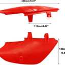 PRO BAT 7 PCs CRF50 Plastic Fender Kit XR50 Fairing Fender Kit Motorcycle Complete Fender Fairing Body Work Kit Fit for 107cc 110cc 125cc Pit Dirt Bike CRF 50 XR 50 SDG SSR Red