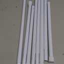 2 Pack Tension Rods for Windows 28 to 48 inch, Adjustable Curtain Rods No Drilling Spring Rods Extendable Pressure DIY Tension Rod for Window Closet Kitchen, White