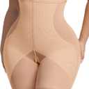 FeelinGirl Shapewear Shorts Underwear Butt Lifting Panties High Waist Tummy Control Compression Shorts for Women (Small, Khaki)