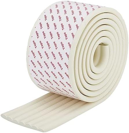 OLYCRAFT 6.8 Feet Beige Bunk Bed Ladder Pads Soft Ladder Pads with Strong Adhesive Bunk Bed Ladder Cover 20  Inch Wide Replacement Bed Ladder Pads for Stair Steps Foot Comfort Corner Protectors