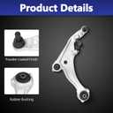 2pcs Front Suspension Kit Lower Control Arm w/Ball Joint Bushings Replacement for Nissan Maxima 2009 2010 2012 2013 2014 K622059 K622054