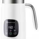 Maestri House Milk Frother, Variable Temp and Froth Thickness DualFro 400 Milk Frother and Steamer, 14.1OZ/400ML Smart Touch Control Foam Maker, Memory Function for Latte, Warm Milk, Hot Chocolate (White)