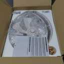 LEDIARY Caged Ceiling Fan with Light and Remote, 20in Small Low Profile Ceiling Fans with Lights, 6 Speed Farmhouse Flush Mount Ceiling Fan for Bedroom, Kitchen, Living Room-White and Gold