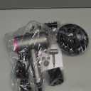 slopehill Professional Ionic Hair Dryer, Powerful 1800W Fast Drying Low Noise Blow Dryer with 2 Concentrator Nozzle 1 Diffuser Attachments for Home Salon Travel (Grey)