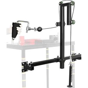 Generic Standard Arm Wrestling Battle Table Training Pulley System Professional Equipment Fitness Forearm, Table Corner Fixation Wrist Exerciser Strength Develop Machine with Handle, Black Generic Standard Arm Wrestling Battle Table Training Pulley System Professional Equipment Fitness Forearm, Table Corner Fixation Wrist Exerciser Strength Develop Machine with Handle, Black