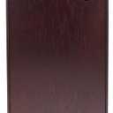 SEIKO QXH004BLH Oak Wood Pendulum Wall Clock with Chimes, Dark Brown, 28 x 12.5 x 6 Inches