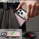 Vofolen for iPhone 17 Pro Wallet Case with Card Holder Crossbody Adjustable Strap Magnetic Clasp Heavy Duty Protective Leather Flip Phone Cover for iPhone 17Pro for Women, Rose Gold