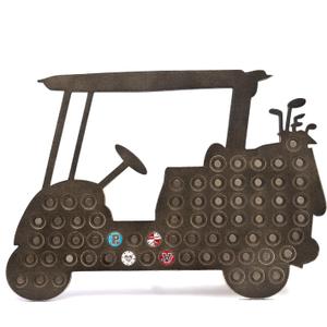 Magnetic Golf Ball Marker Display, Wall-Mounted Golf Cart Design
