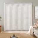 LazBlinds Light Filtering Vertical Blinds Replacement Slats Polyester Fabric for Sliding Glass Door, Patio & Windows, 82.5"x3.5", 25 Pack, Light Beige