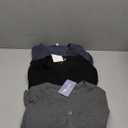 3 Pack Men’s Waffle Henley Shirts, Long Sleeve Button Tops Casual Basic T-Shirts Lightweight Knit Pullover Large