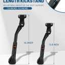 Adjustable Ebike Kickstand for 24-29 Inch Fat Tire Bike, Non-slip Bicycle Kickstand for Adult Bike, Electric Mountain Bike, E-Bike Accessories Replacement Part