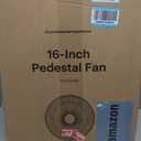 PELONIS 16 inch Pedestal Fan for Bedroom , Oscillating Fan, 3-Speeds, 90 Oscillation, Adjustable Height, Floor Fan, Standing Fan for Living Room, Kitchen, and Home office, Black