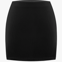 MANER Women’s Fringe Skirt Stretchy Sparkly Bodycon Tassel Trim Mini Skirt, M