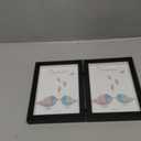 AVEAX Double 5x7 Picture Frame Black Wood Photo Frame Shadow Box Frame
