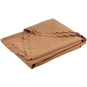 Ruilogod Polyester Fibre Round Shaped Hotel Home Tablecloth Table Cover 2.2M Diameter Dark Yellow (id: 835 9fb 08a 61e 276