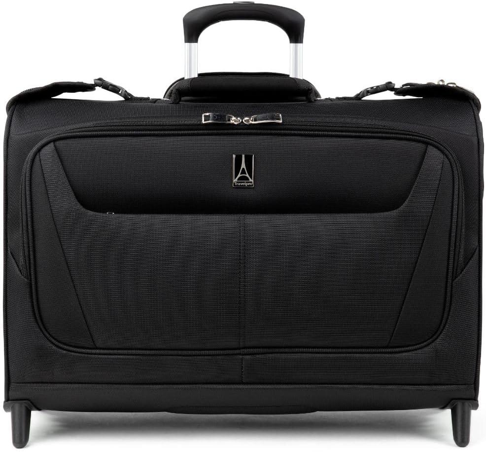 Travelpro Maxlite 5 Softside Lightweight Carry-On Upright 2 Wheel Rolling Garment Bag, Men and Women, Black, 22-Inch