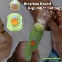 Fansidi Rechargeable Baby Nail File with 8100RPM Motor, Stepless Speed Control, Pressure-Stop Safety, Type-C Charging, Quiet Electric Nail Trimmer for Newborns, Toddlers & Adults, Fresh Mint Green