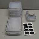 40 PCS Food Storage Containers with Lids Airtight (20 Containers & 20 Lids), Plastic Storage Meal Prep Container-Stackable 100% Leakproof & Microwave Organization and Storage Sets, Lunch Containers