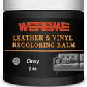 Leather Recoloring Balm & Color Restorer - Multipurpose Dye & Paint for Faded Leather Couches, Car Seats, Shoes | Fix Scratches on Clothing, Furniture & Accessories(Gray) (small size)