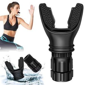 Portable breathing exercise device for lungs, Breathing trainer with Resistance Adjustable, Lung Trainer with excellent quality silicone, Improve Breathing Capacity and Endurance,Easy to Clean and Use, 2 Boxes