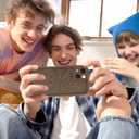 Aitipy Compatible with iPhone 13 Case, Stylish Brown Spider Web Design Slim Soft Gel Rubber TPU Material, Full Camera Protection, Shockproof Protective Phone Case for Women Girls Boys