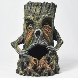 Fish Tank Decorations-Hollow Tree Trunk Aquarium Decorations Disney Aquarium Decorations for Betta Hideout Caves Large Aquarium Dcor Thematic Ornaments