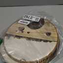 BitKAM Vintage Farmhouse Western Cow Round Wall Art Decor, Rustic Country Canvas Prints Framed, Retro Western Prints Wall Hanging Decorations for Home Bedroom, 10x10 Inch Wall Sculptures Set of 4